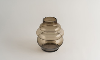 Schorl brown Vase H23,5 cm