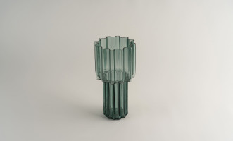 Crystal green Vase H30 cm