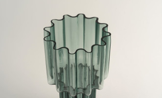 Crystal green Vase H30 cm