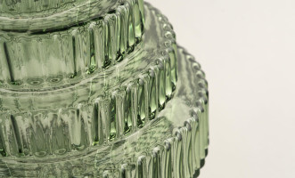 Opus Green Vase H17,5 cm
