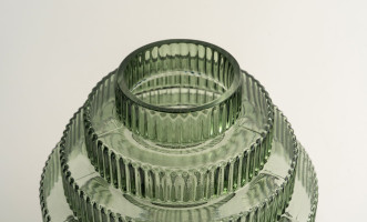 Opus Green Vase H24,5 cm