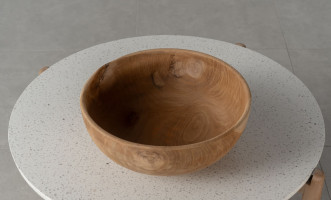 Classic Wooden Teak Bowl Large