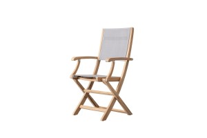Capri Outdoor Teak Folding Chair
