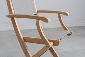 Capri Outdoor Teak Folding Chair