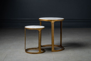 Tortuga Set of 2 Marble Tables