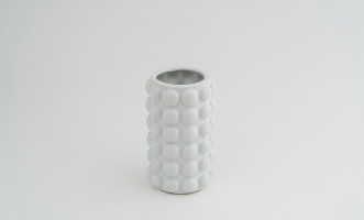 White Pulp Vase H22 cm