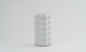 White Pulp Vase H22 cm