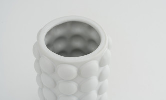 White Pulp Vase H22 cm