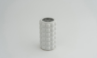 White Pulp Vase H18 cm