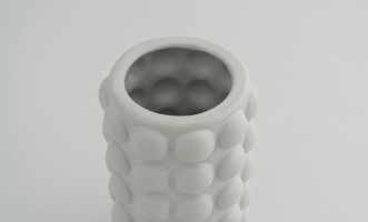 White Pulp Vase H18 cm