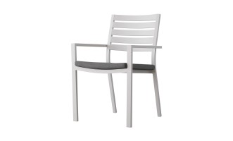 Commet Chair With Cushion White