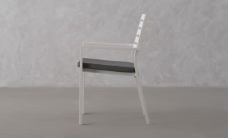 Commet Chair With Cushion White