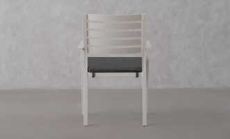 Commet Chair With Cushion White
