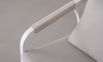 Ancona Dining Chair With Cushion White