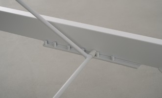 Elba White Sunlounge with Cushion