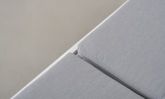 Elba White Sunlounge with Cushion