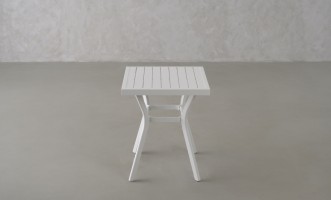 Daffodil Square Bistro Table White 60 cm