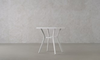 Daffodil Square Bistro Table White 60 cm