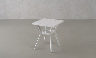 Daffodil Square Bistro Table White 60 cm