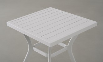 Daffodil Square Bistro Table White 60 cm