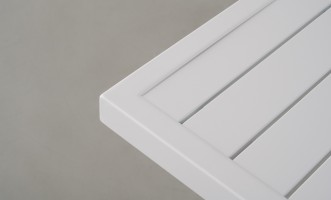 Daffodil Square Bistro Table White 60 cm