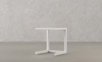 C-Shape Table White