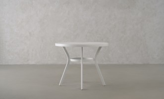 Passeri Round Bistro Table White 90 cm