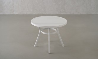 Passeri Round Bistro Table White 90 cm