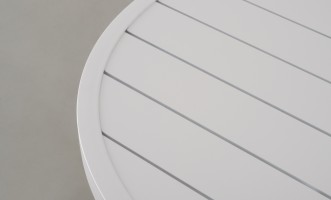 Passeri Round Bistro Table White 90 cm