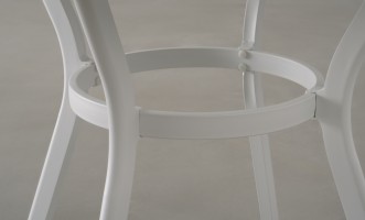 Passeri Round Bistro Table White 90 cm