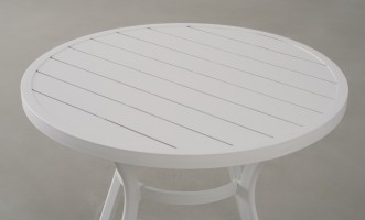 Passeri Round Bistro Table White 90 cm