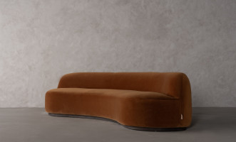 Stella Lounge Sofa ochre color (LC92037 fabric)
