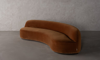Stella Lounge Sofa ochre color (LC92037 fabric)