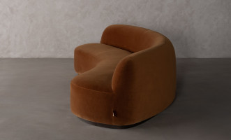 Stella Lounge Sofa ochre color (LC92037 fabric)