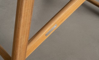Riviera Outdoor Teak Deckchair Black Sling