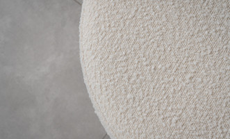 Buddy Swivel Armchair (Milk-White Boucle)