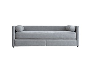 Ripley Sofabed with storage 120x200 cm (Fabric: EASY BOUCLE col.25 Mint (Cat. 3); mattress cover 23 cm height)