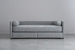 Ripley Sofabed with storage 120x200 cm (Fabric: EASY BOUCLE col.25 Mint (Cat. 3); mattress cover 23 cm height)