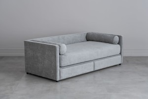 Ripley Sofabed with storage 120x200 cm (Fabric: EASY BOUCLE col.25 Mint (Cat. 3); mattress cover 23 cm height)