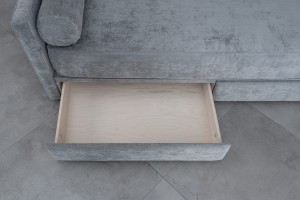 Ripley Sofabed with storage 120x200 cm (Fabric: EASY BOUCLE col.25 Mint (Cat. 3); mattress cover 23 cm height)