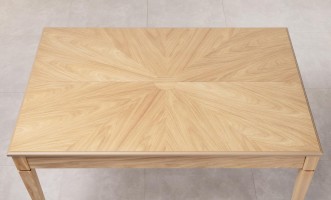 Phoenix Rectangular Folding Dining Table (Color: Oak light (veneer))