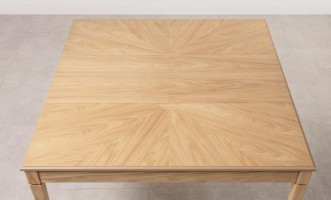 Phoenix Rectangular Folding Dining Table (Color: Oak light (veneer))