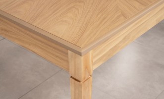 Phoenix Rectangular Folding Dining Table (Color: Oak light (veneer))