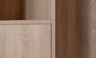 Chess Bookshelf 5-Facades and Back Wall (Color: Sand Oak (Egger))