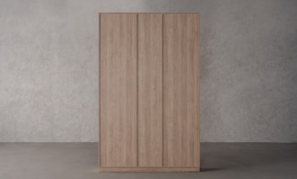 Chess Bookshelf 5-Facades and Back Wall (Color: Sand Oak (Egger))