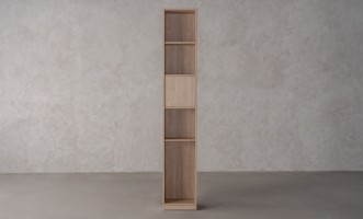 Chess Bookshelf 1-Facades and Back Wall (Color: Sand Oak (Egger))
