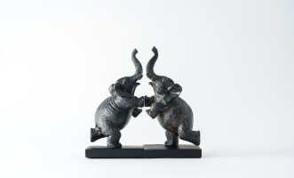 Elephants Bookend