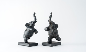 Elephants Bookend