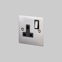 SOCKET 1G UK Socket Steel [EL511]
