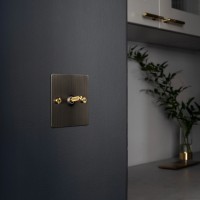 1G Toggle Switch Smoked Bronze Brass [EL340]